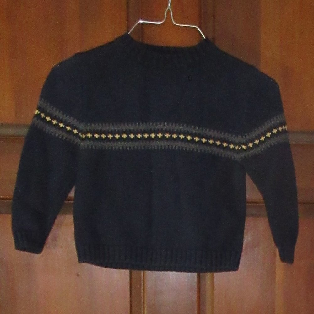 Child's Navy Cotton COVINGTON Sweater 4T